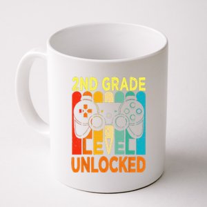 Hello 2nd Grade Level Unlocked Video Game Back To School Coffee Mug