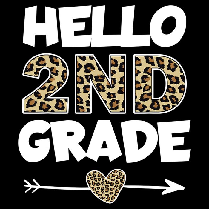 Hello 2nd Grade Leopard Print Second Grade Teacher Kids Gift Impact Tech Backpack