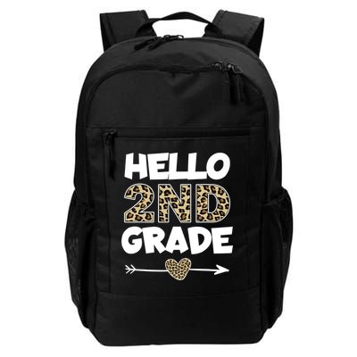 Hello 2nd Grade Leopard Print Second Grade Teacher Kids Gift Backpack