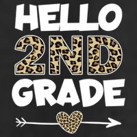 Hello 2nd Grade Leopard Print Second Grade Teacher Kids Gift 15oz Campfire Ceramic Mug