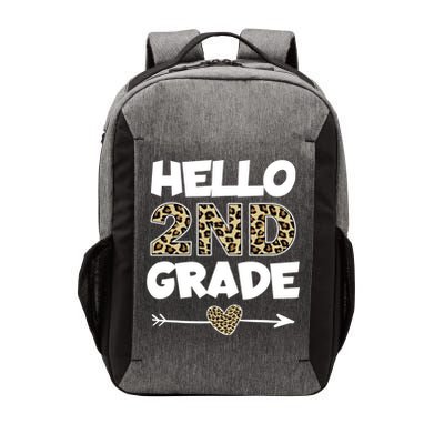 Hello 2nd Grade Leopard Print Second Grade Teacher Kids Gift Vector Backpack