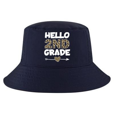 Hello 2nd Grade Leopard Print Second Grade Teacher Kids Gift Cool Comfort Performance Bucket Hat