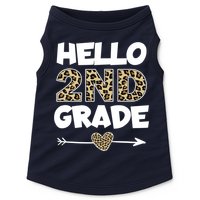 Hello 2nd Grade Leopard Print Second Grade Teacher Kids Gift Doggie Tank