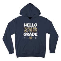 Hello 2nd Grade Leopard Print Second Grade Teacher Kids Gift Hoodie