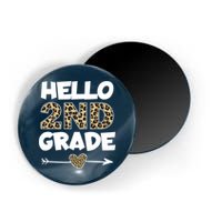 Hello 2nd Grade Leopard Print Second Grade Teacher Kids Gift Magnet