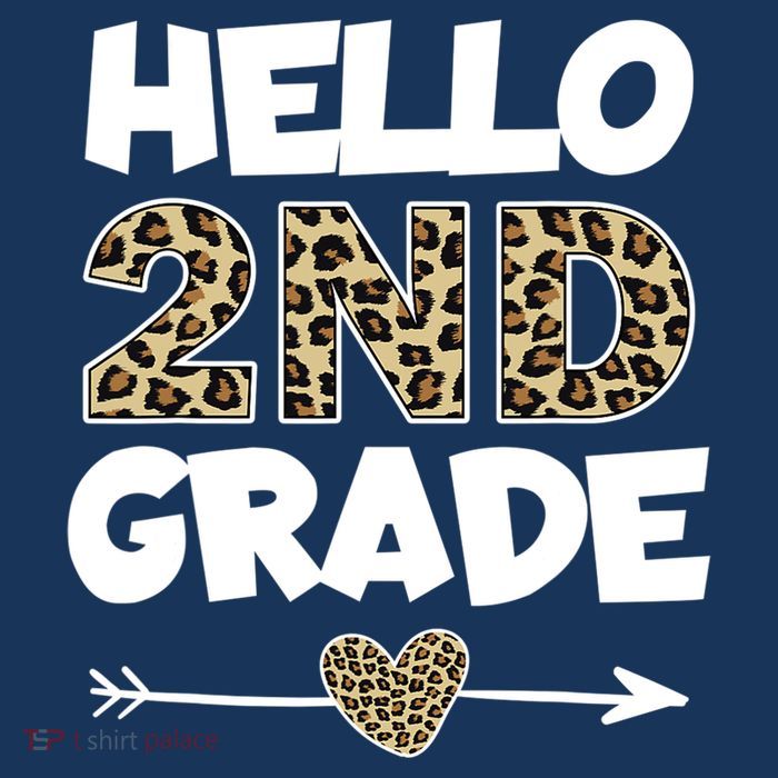 Hello 2nd Grade Leopard Print Second Grade Teacher Kids Gift Magnet