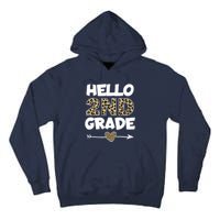 Hello 2nd Grade Leopard Print Second Grade Teacher Kids Gift Tall Hoodie