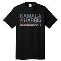 Harris 2024 Grunge Retro Stripes Vintage Kamala Harris 2024 Tall T-Shirt