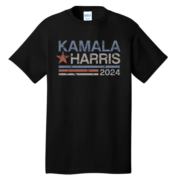 Harris 2024 Grunge Retro Stripes Vintage Kamala Harris 2024 Tall T-Shirt