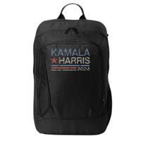 Harris 2024 Grunge Retro Stripes Vintage Kamala Harris 2024 City Backpack