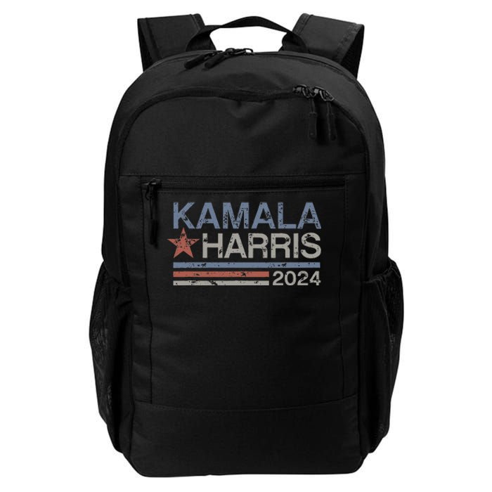 Harris 2024 Grunge Retro Stripes Vintage Kamala Harris 2024 Daily Commute Backpack