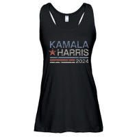 Harris 2024 Grunge Retro Stripes Vintage Kamala Harris 2024 Ladies Essential Flowy Tank