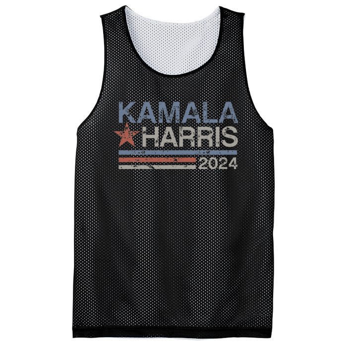 Harris 2024 Grunge Retro Stripes Vintage Kamala Harris 2024 Mesh Reversible Basketball Jersey Tank