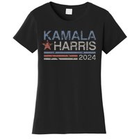 Harris 2024 Grunge Retro Stripes Vintage Kamala Harris 2024 Women's T-Shirt