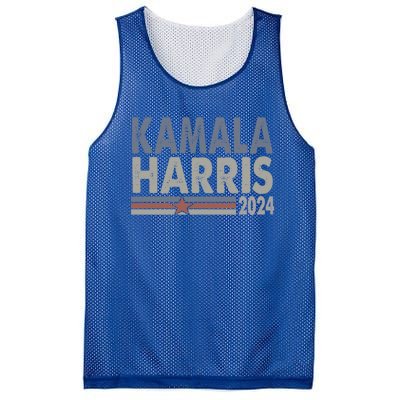 Harris 2024 Grunge Retro Stripes Vintage Kamala Harris 2024 Gift Mesh Reversible Basketball Jersey Tank