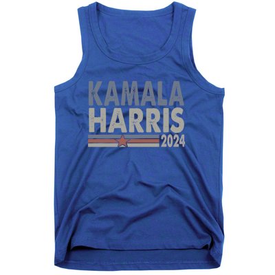 Harris 2024 Grunge Retro Stripes Vintage Kamala Harris 2024 Gift Tank Top