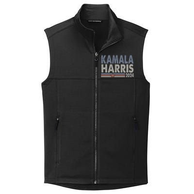 Harris 2024 Grunge Retro Stripes Vintage Kamala Harris 2024 Gift Collective Smooth Fleece Vest