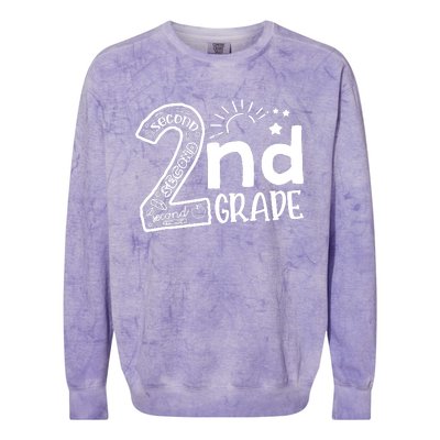 Hello 2nd Grade Teachers Boy And Team Second Grade Colorblast Crewneck Sweatshirt