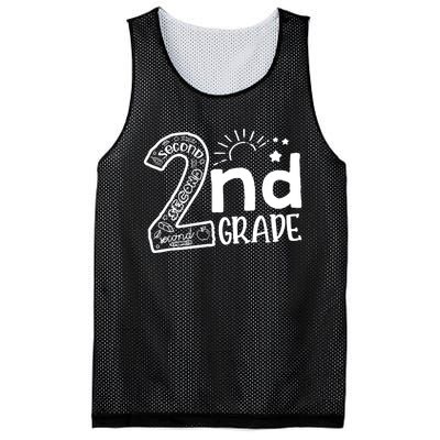 Hello 2nd Grade Teachers Boy And Team Second Grade Mesh Reversible Basketball Jersey Tank