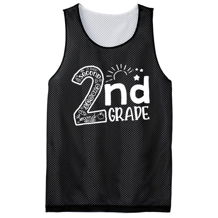 Hello 2nd Grade Teachers Boy And Team Second Grade Mesh Reversible Basketball Jersey Tank