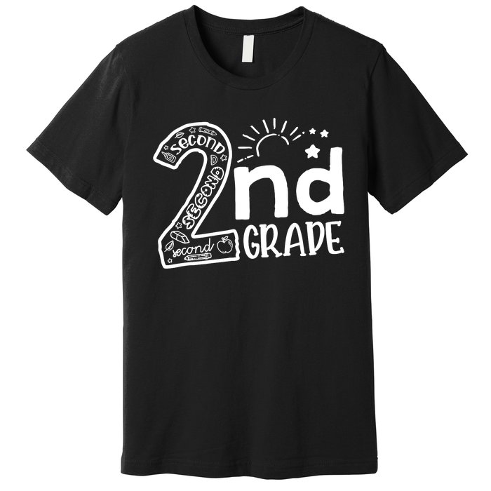 Hello 2nd Grade Teachers Boy And Team Second Grade Premium T-Shirt