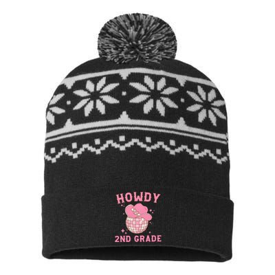 Howdy 2nd Grade Back To School USA-Made Snowflake Beanie