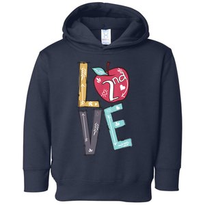 Hello 2nd grade Teacher Love Back To School Gifts Toddler Hoodie