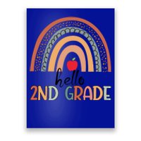 Hello 2Nd Grade Teacher Rainbow Team Second Grade Teacher Great Gift Poster