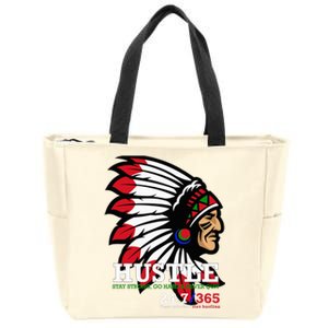 Hustle 247 Gang Clothing Native American Zip Tote Bag