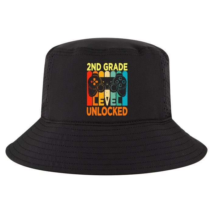 Hello 2nd Grade Level Unlocked Video Game Cool Comfort Performance Bucket Hat