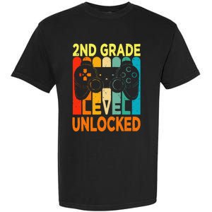 Hello 2nd Grade Level Unlocked Video Game Garment-Dyed Heavyweight T-Shirt