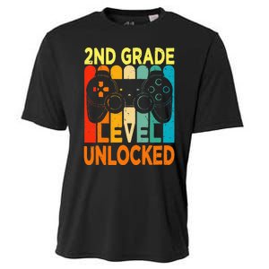 Hello 2nd Grade Level Unlocked Video Game Cooling Performance Crew T-Shirt