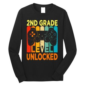 Hello 2nd Grade Level Unlocked Video Game Long Sleeve Shirt