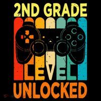 Hello 2nd Grade Level Unlocked Video Game T-Shirt
