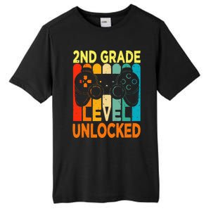 Hello 2nd Grade Level Unlocked Video Game Tall Fusion ChromaSoft Performance T-Shirt