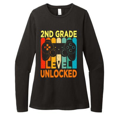 Hello 2nd Grade Level Unlocked Video Game Womens CVC Long Sleeve Shirt