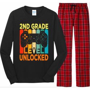 Hello 2nd Grade Level Unlocked Video Game Long Sleeve Pajama Set