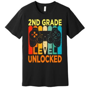 Hello 2nd Grade Level Unlocked Video Game Premium T-Shirt