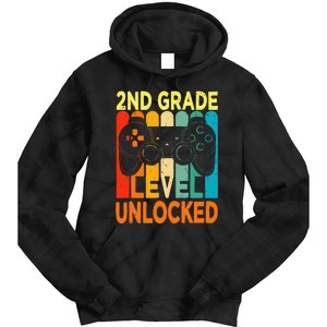 Hello 2nd Grade Level Unlocked Video Game Tie Dye Hoodie