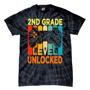 Hello 2nd Grade Level Unlocked Video Game Tie-Dye T-Shirt