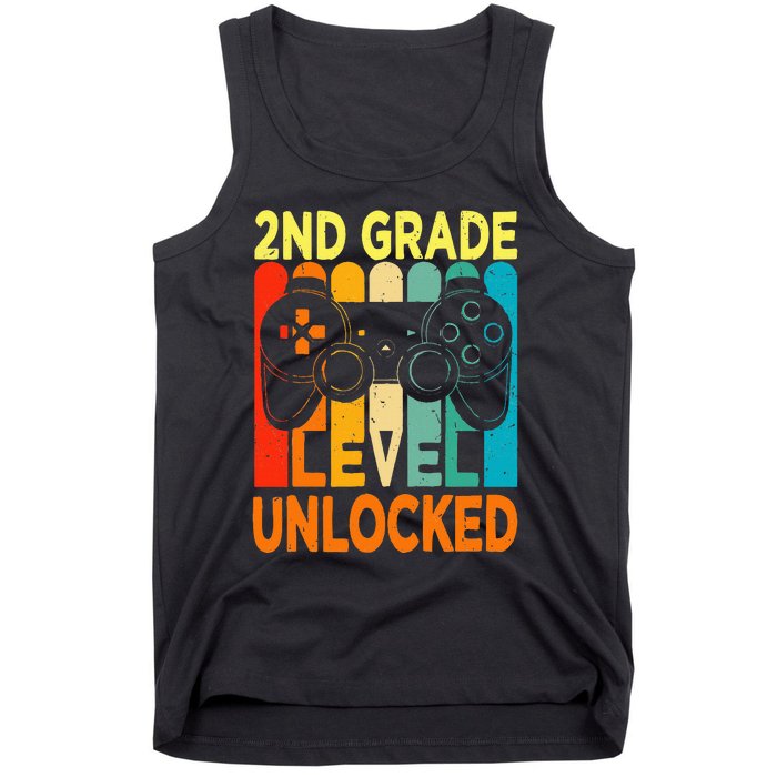 Hello 2nd Grade Level Unlocked Video Game Tank Top