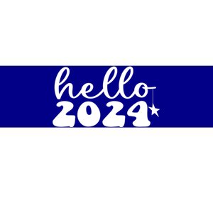 Hello 2024 Happy New Year Great Gift Bumper Sticker