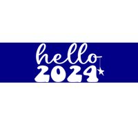 Hello 2024 Happy New Year Great Gift Bumper Sticker