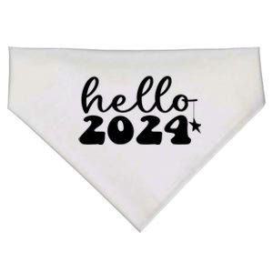 Hello 2024 Happy New Year Great Gift USA-Made Doggie Bandana