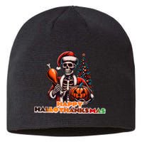 Hallothanksmas 2024 Halloween Merry Christmas Thanksgiving Sustainable Beanie