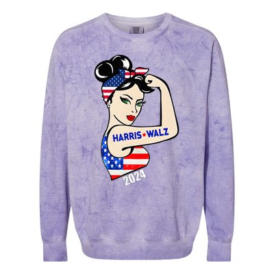 Harriswaltz 2024 Colorblast Crewneck Sweatshirt