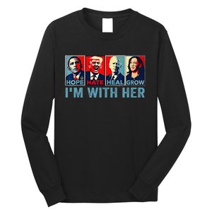 Harris 2024 IM With Her Kamala Harris Vote President Long Sleeve Shirt