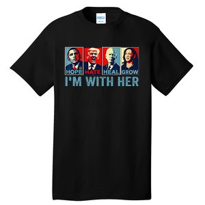 Harris 2024 IM With Her Kamala Harris Vote President Tall T-Shirt