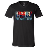 Harris 2024 IM With Her Kamala Harris Vote President V-Neck T-Shirt