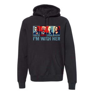 Harris 2024 IM With Her Kamala Harris Vote President Premium Hoodie